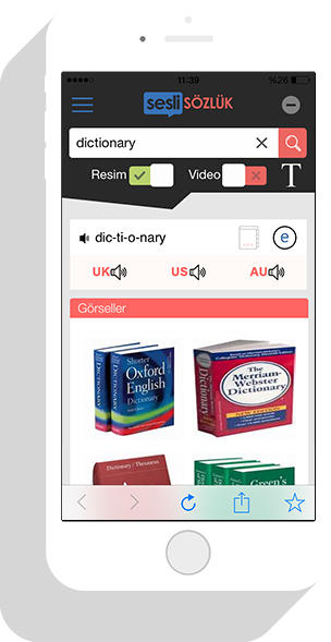Sesli Sözlük ios uygulaması