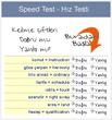 quiz speed test