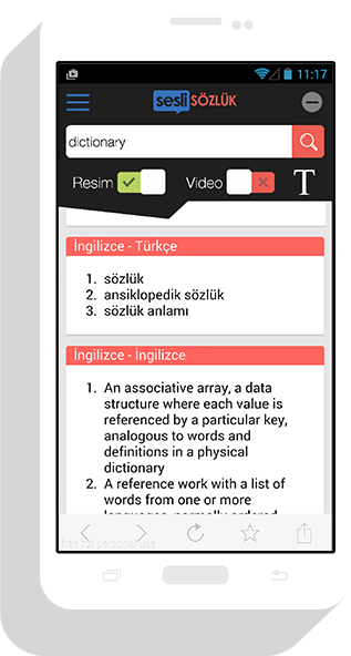 Sesli Sözlük android uygulaması